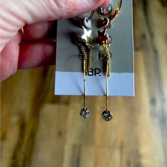 Gold and Silver Earring Set - Picture 4 of 5